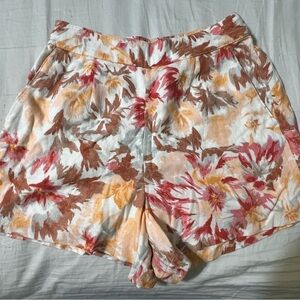 Abercrombie & Fitch Floral Women's Shorts - Red, Orange, White S and XS
